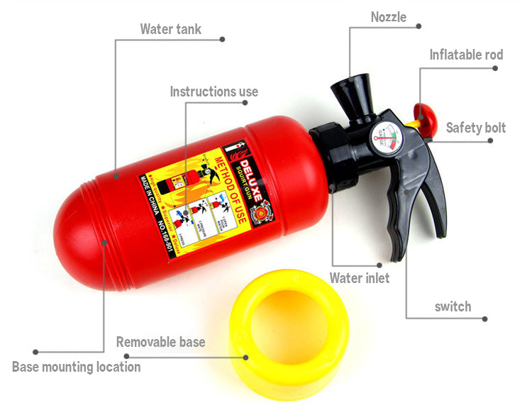 Fire hose backpack toy