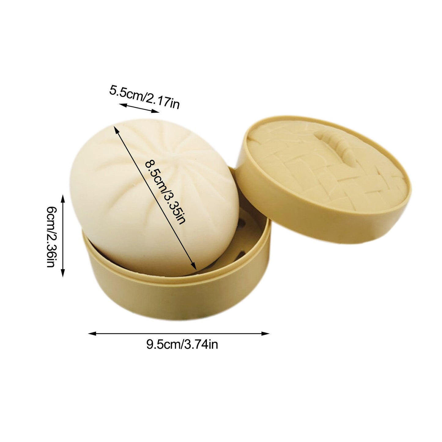 Artificial stuffed bun decompression toy