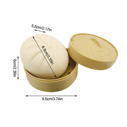 Artificial stuffed bun decompression toy