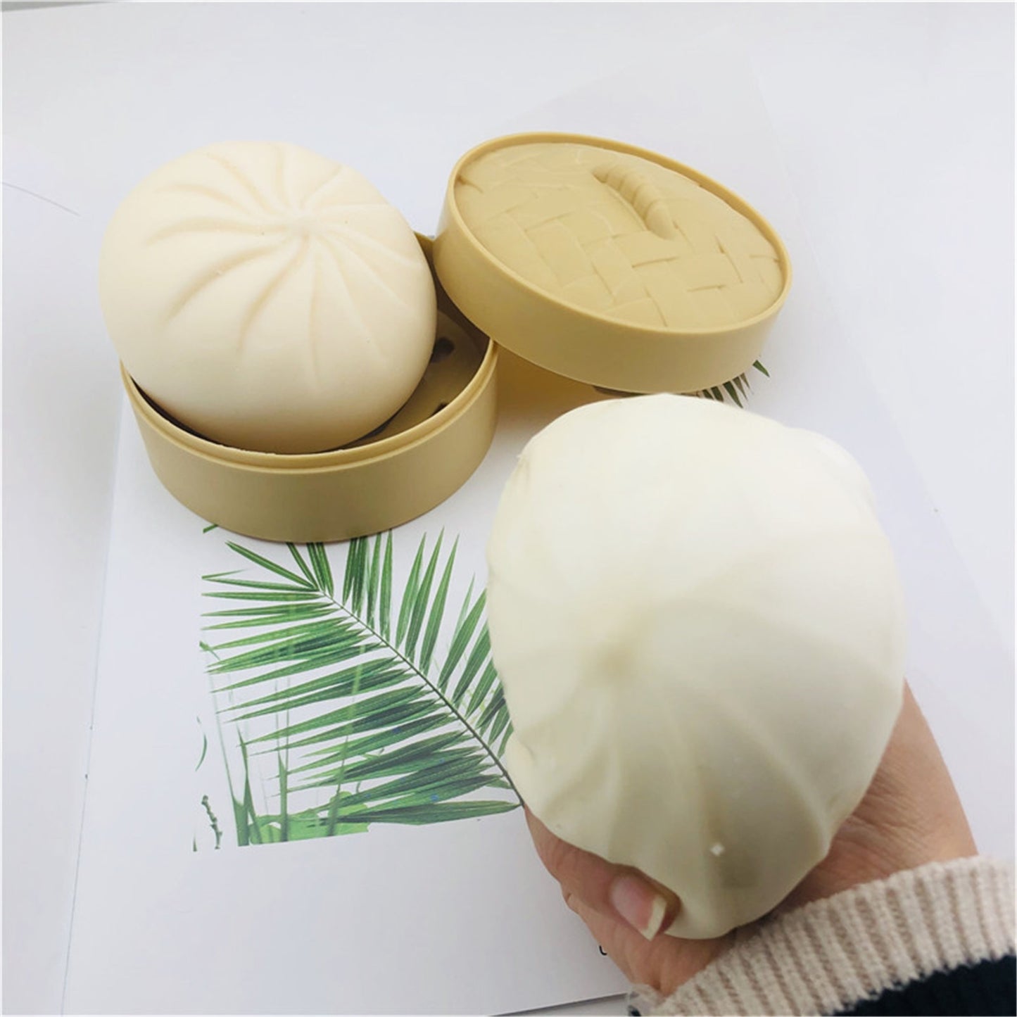 Artificial stuffed bun decompression toy