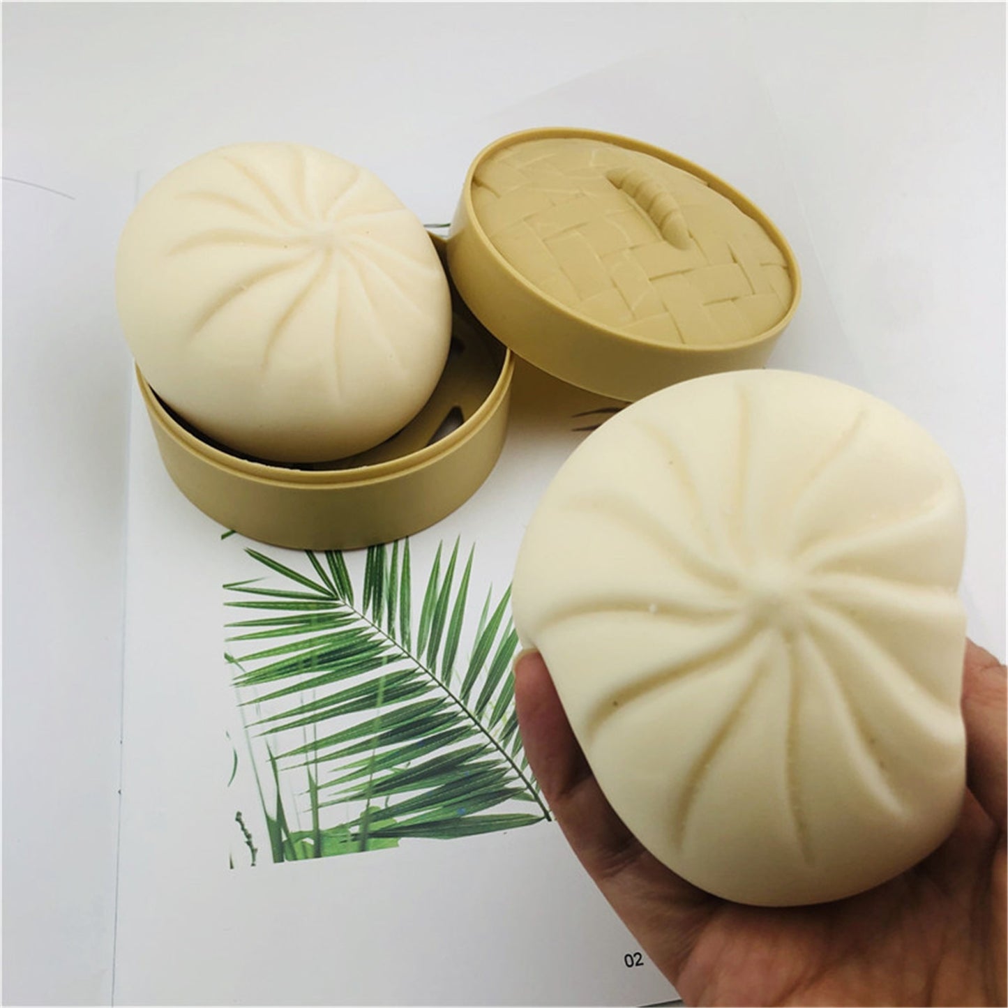 Artificial stuffed bun decompression toy