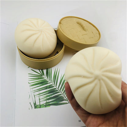 Artificial stuffed bun decompression toy
