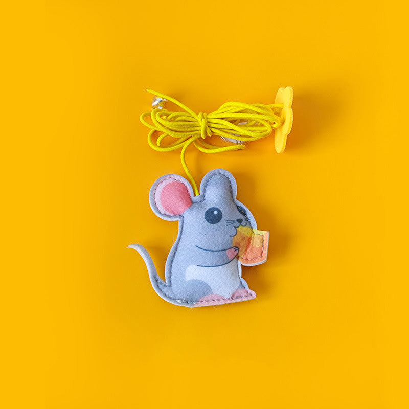 Door-hanging cat toy