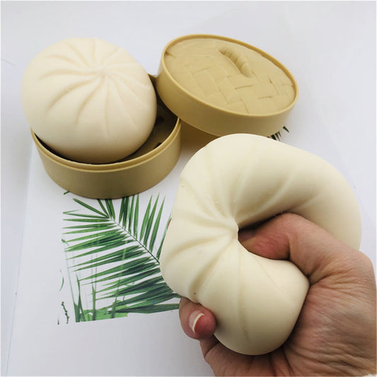 Artificial stuffed bun decompression toy