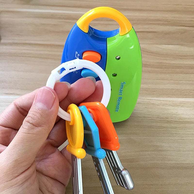Flash music car key toy